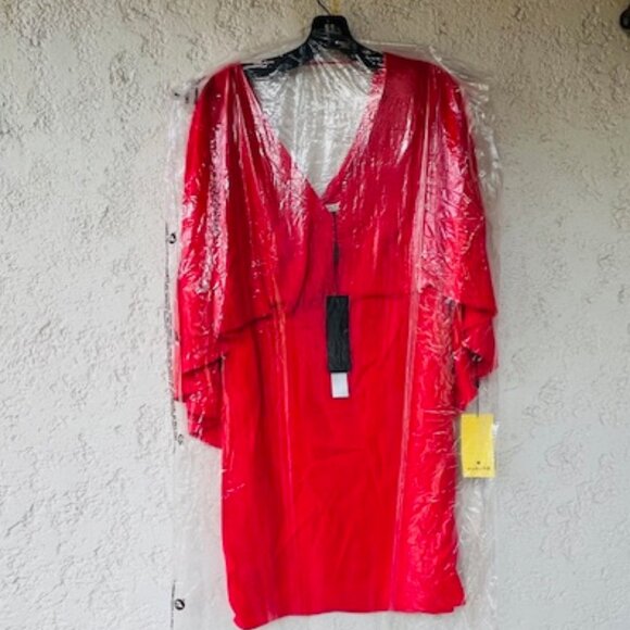 Halston V-Neck Cape Dress – new with tags - Picture 6 of 8